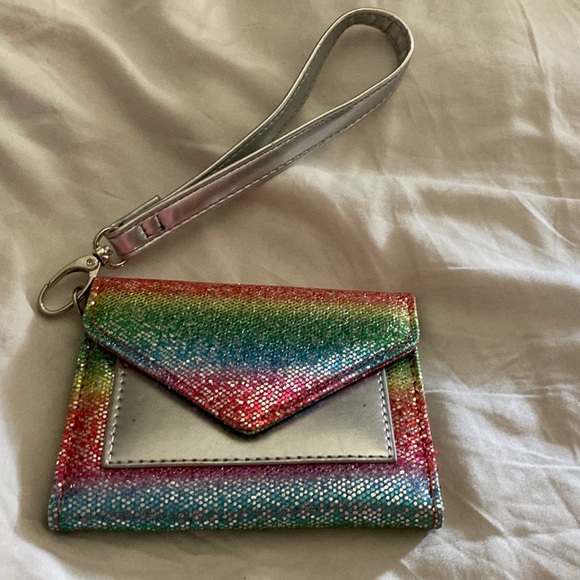 Rainbow Card Holder or wallet with Wrist Strap Unbranded - Picture 1 of 4